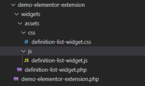 demo-elementor-extension folder